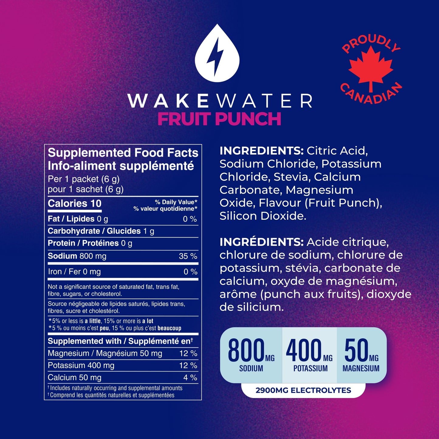 WakeWater Electrolytes Mix & Match Bundle (4 Pouches)