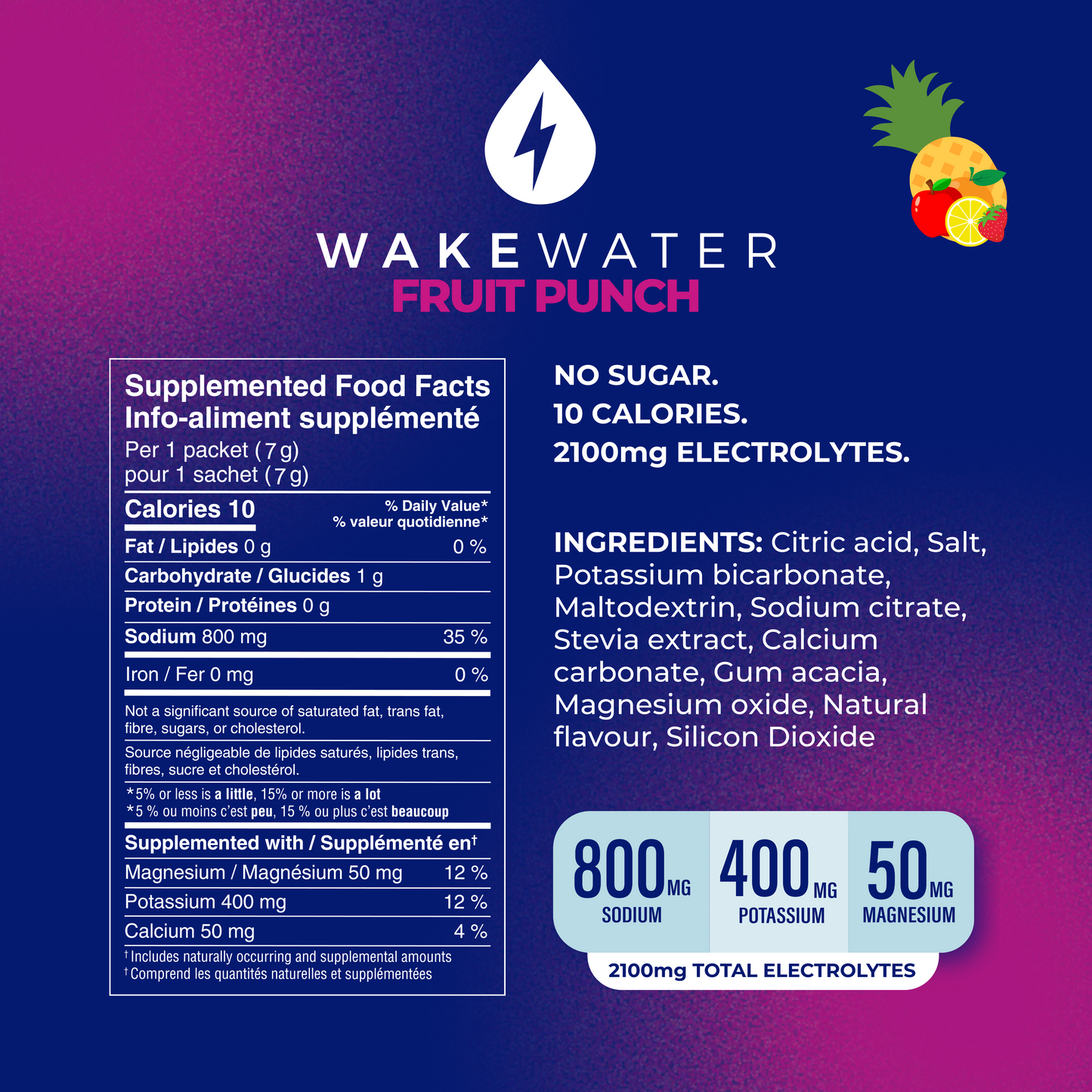 WakeWater Electrolytes Mix & Match Bundle (3 Pouches)