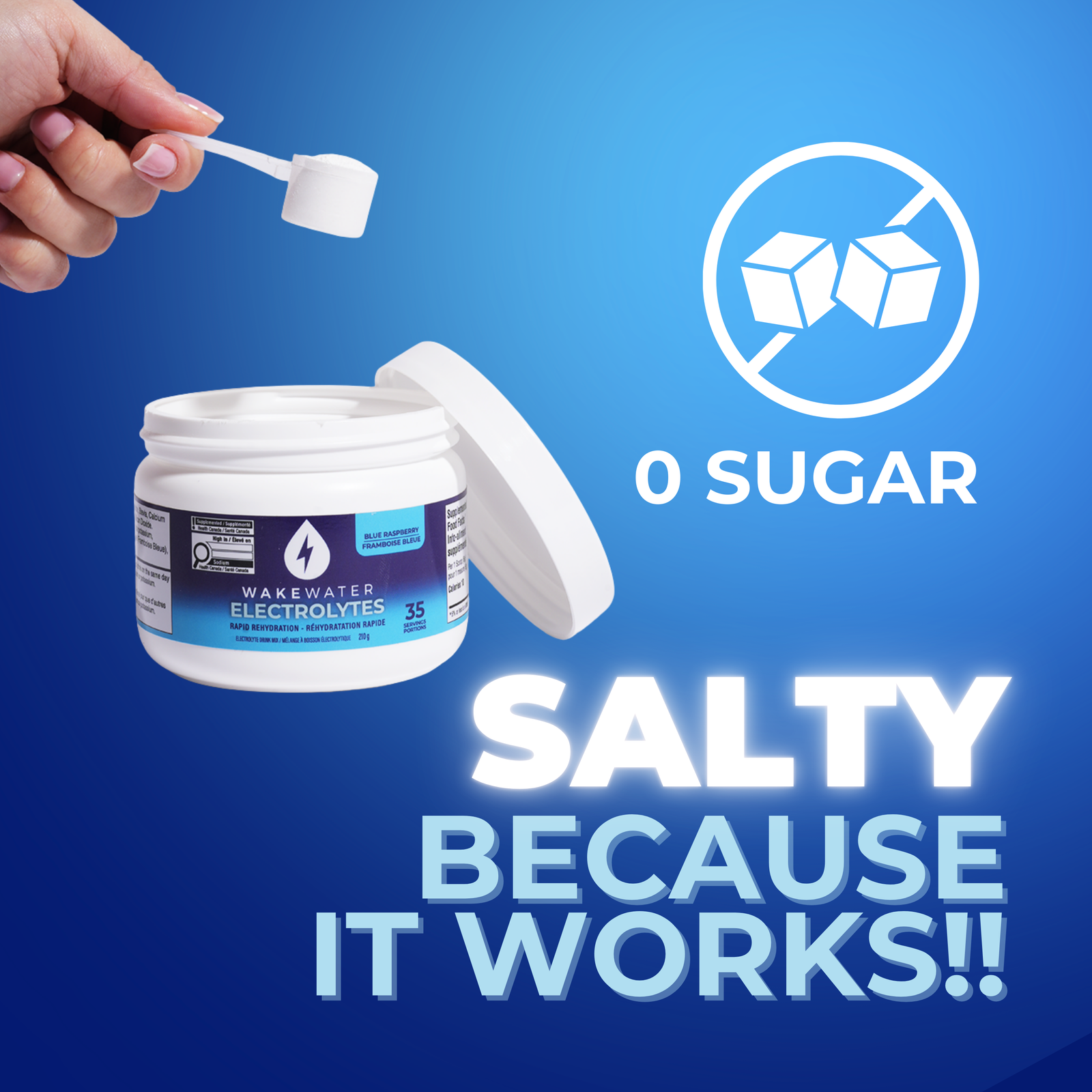 Blue Raspberry Electrolytes Tub