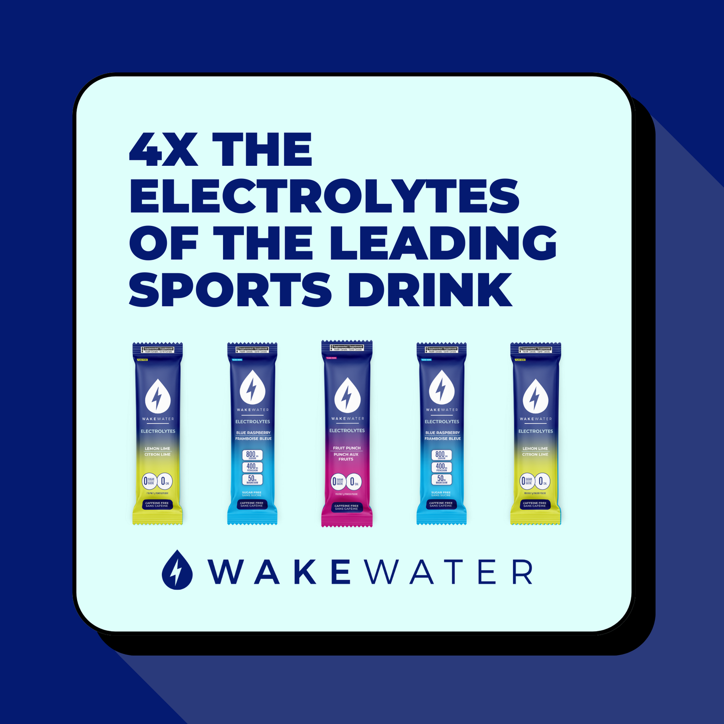 WakeWater Electrolytes Mix & Match Bundle (3 Pouches)