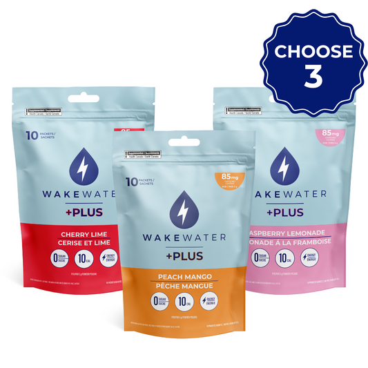 WakeWater +PLUS Mix & Match Bundle (3 Pouches)